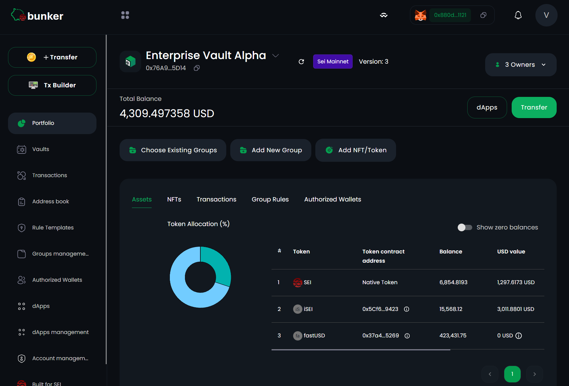 SEI Bunker Dashboard